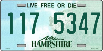 NH license plate 1175347
