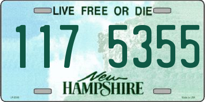 NH license plate 1175355