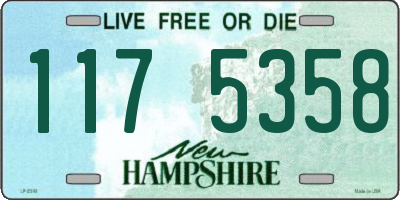 NH license plate 1175358
