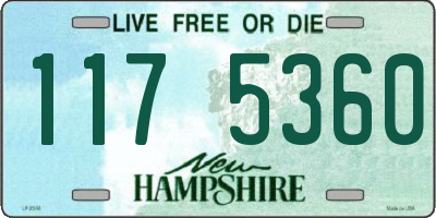 NH license plate 1175360