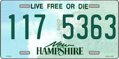 NH license plate 1175363