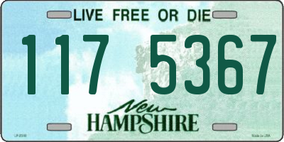 NH license plate 1175367