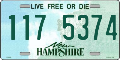 NH license plate 1175374