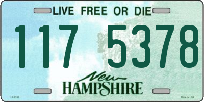 NH license plate 1175378