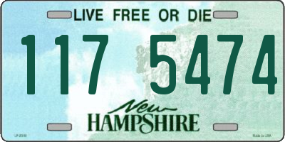 NH license plate 1175474