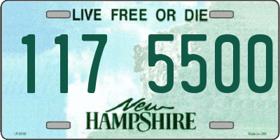 NH license plate 1175500