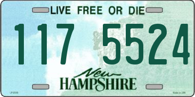 NH license plate 1175524
