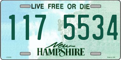 NH license plate 1175534