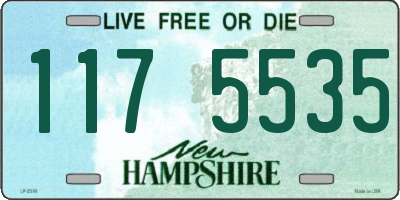 NH license plate 1175535