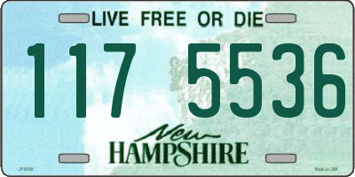 NH license plate 1175536