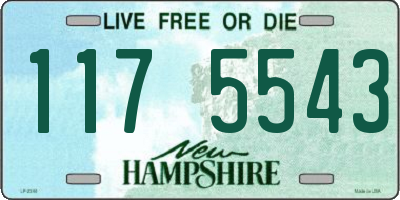 NH license plate 1175543