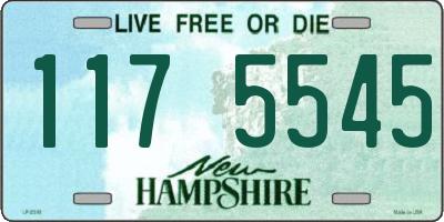 NH license plate 1175545