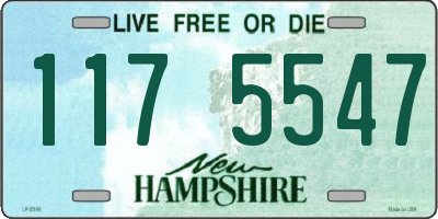 NH license plate 1175547