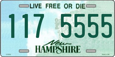 NH license plate 1175555