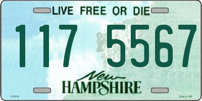 NH license plate 1175567