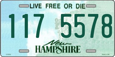 NH license plate 1175578