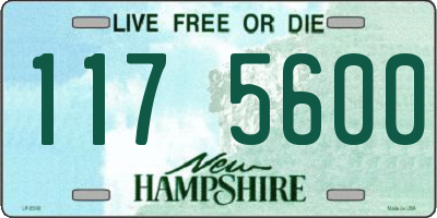 NH license plate 1175600