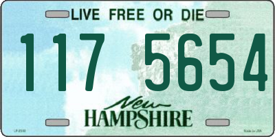 NH license plate 1175654