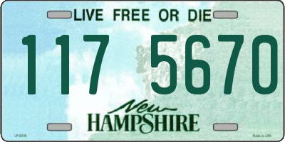 NH license plate 1175670