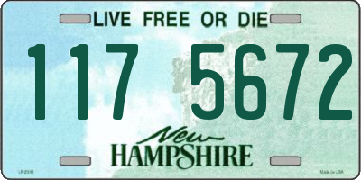 NH license plate 1175672