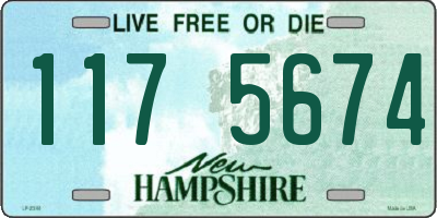NH license plate 1175674
