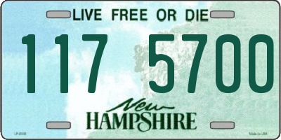 NH license plate 1175700