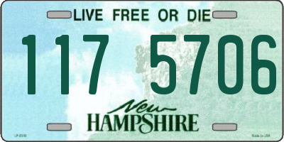 NH license plate 1175706