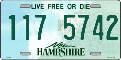 NH license plate 1175742