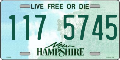 NH license plate 1175745