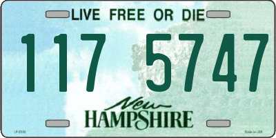 NH license plate 1175747