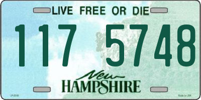 NH license plate 1175748