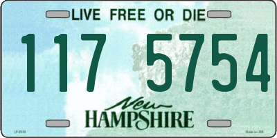 NH license plate 1175754