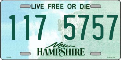 NH license plate 1175757