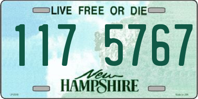NH license plate 1175767