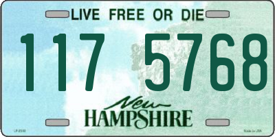NH license plate 1175768