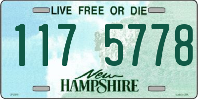 NH license plate 1175778