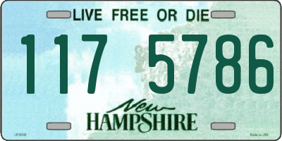 NH license plate 1175786