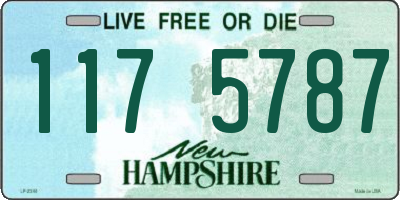 NH license plate 1175787