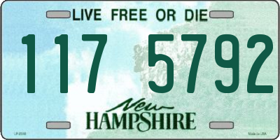 NH license plate 1175792