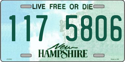 NH license plate 1175806