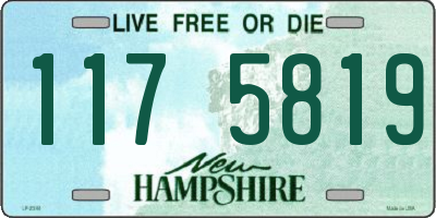 NH license plate 1175819