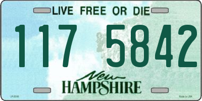 NH license plate 1175842