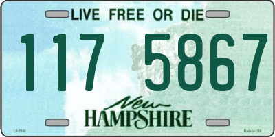 NH license plate 1175867