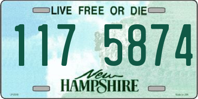 NH license plate 1175874