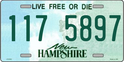 NH license plate 1175897