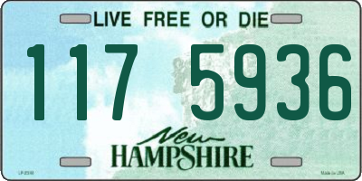 NH license plate 1175936