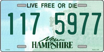 NH license plate 1175977