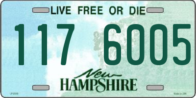NH license plate 1176005