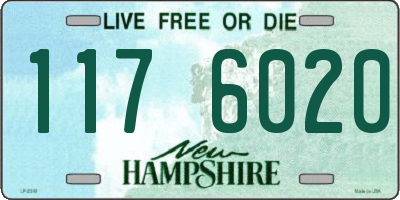 NH license plate 1176020