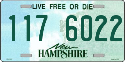 NH license plate 1176022